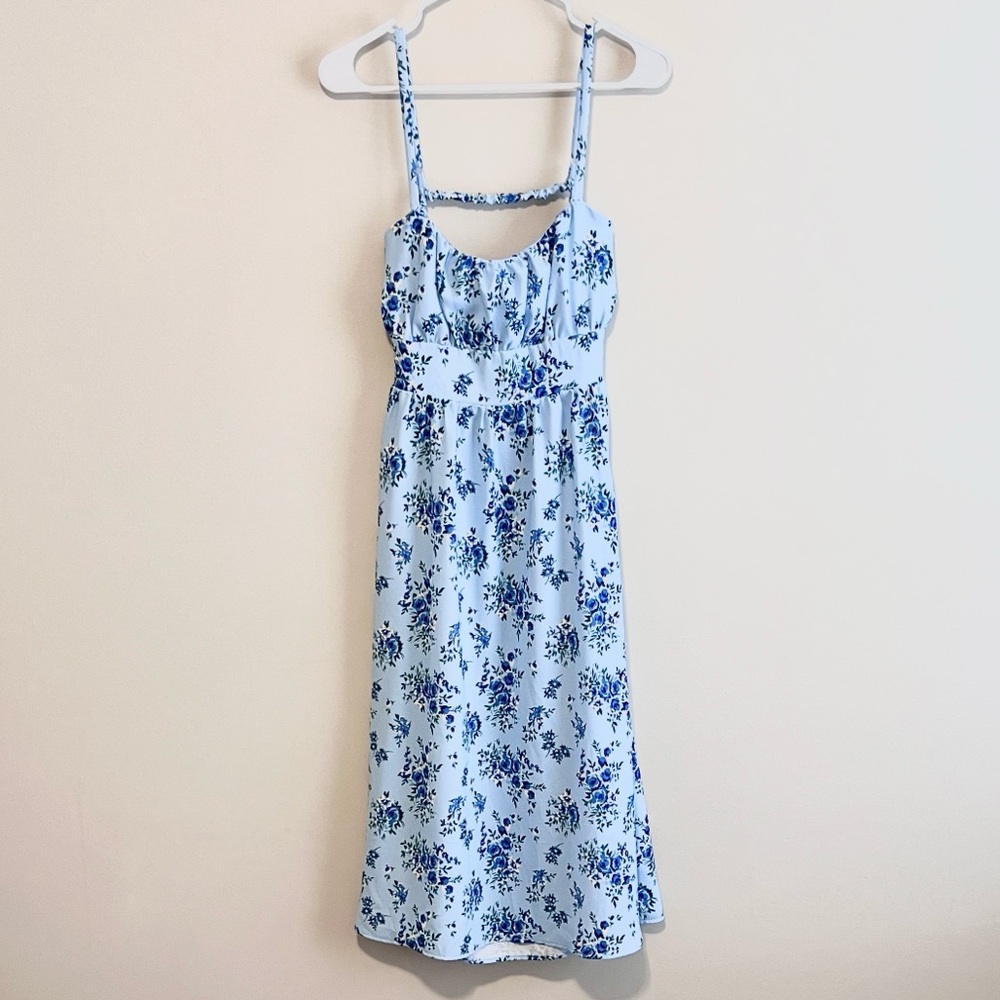 NWT Altar'd State Open-Back Floral Midi Dress
